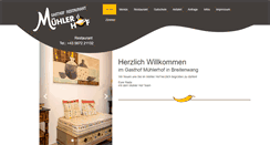 Desktop Screenshot of muehlerhof.at