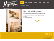 Tablet Screenshot of muehlerhof.at