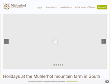 Tablet Screenshot of muehlerhof.com